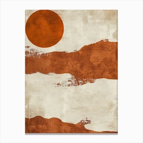 Funafuti Flow Minimalist Bauhaus Canvas Print