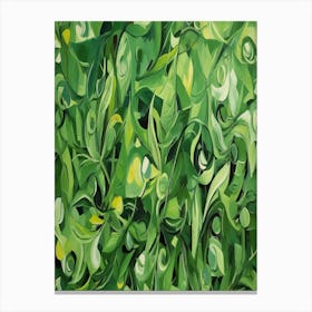 The Green Expression Canvas Print