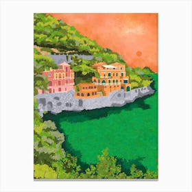 Portofino Landscape Canvas Print