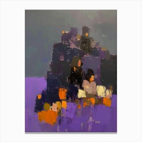 Purple And Orange Canvas Print