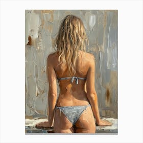 Woman In A Bikini 3 Canvas Print