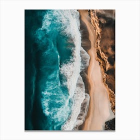 Aerial View Of A Beach 52 Canvas Print