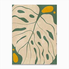 Monstera Leaf 3 Canvas Print