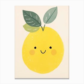 Friendly Kids Lemon 5 Canvas Print