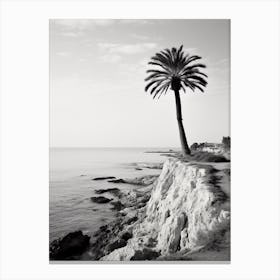 Santa Marinella, Italy, Black And White Photography 4 Canvas Print
