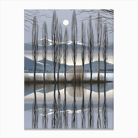 Reflections In The Water Canvas Print