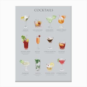 Cocktailssplatter Canvas Print