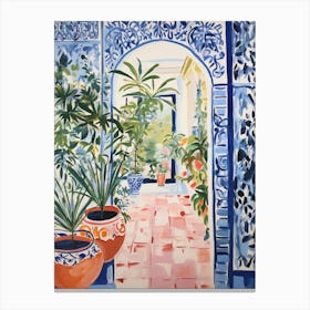 Matisse Inspired Fauvism Italian Leafy Garden Poster Canvas Print