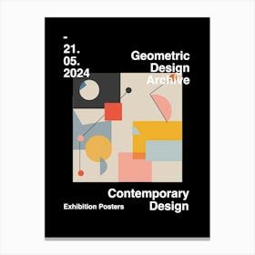 Geometric Design Archive Poster 40 Canvas Print