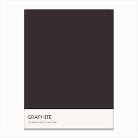 Graphite Colour Block Poster Canvas Print
