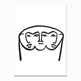 Merged Faces 1 Canvas Print