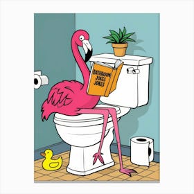 Pink Flamingo Canvas Print