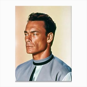 Jean Claude Van Damme Retro Collage Movies Canvas Print