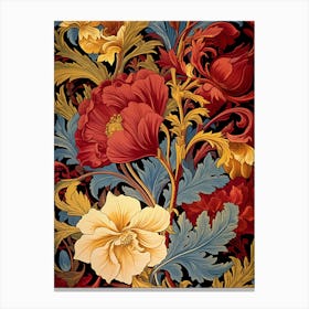 Victorian Floral Wallpaper 3 Canvas Print