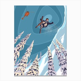 Ski Stunter Canvas Print