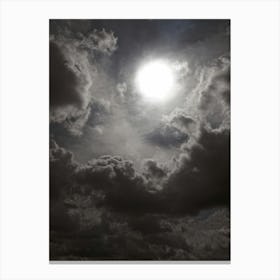 Summer Sun Shining Through the Clouds Canvas Print