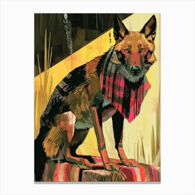 Fox Illustration 21 Canvas Print