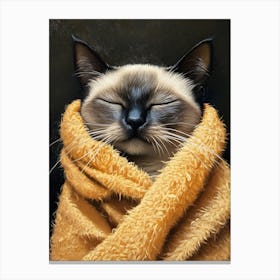 Bathroom Cat 13 Canvas Print