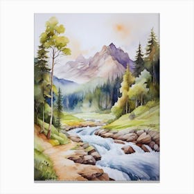 mountain forest landscape.usa Canvas Print