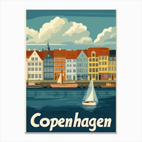 Aihrgdesign A Vintage Travel Poster Of Copenhagen Featuring T 6695ecf5 29ec 4274 Bc14 7881c7ad2d5e 3 Canvas Print