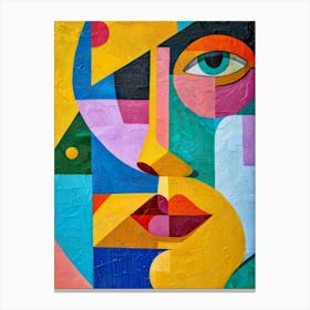 Abstract Of A Woman'S Face 25 Canvas Print