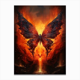 Butterfly Of Fire Canvas Print