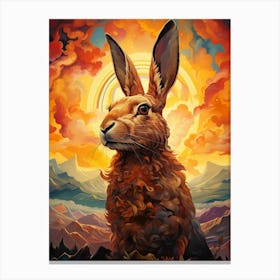 Hare In The Sky Canvas Print
