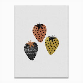 Scandi Strawberries Canvas Print
