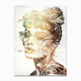 Poster Audrey Star Illustration Art 01 Canvas Print