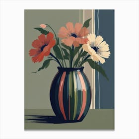 Flowers In A Vase 3 Canvas Print