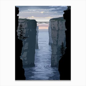 Cliff Bridge Canvas Print