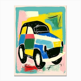 Car Print Style Abstract Canvas Print