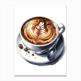 Coffee Painting Canvas Print