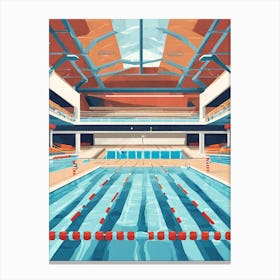 Swimming Pool Interior Canvas Print