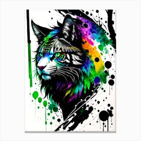 Rainbow Cat 1 Canvas Print