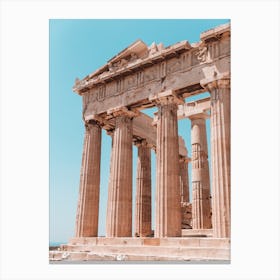 Akropolis in Athens Greece on a summer day Canvas Print