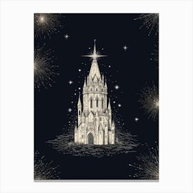 Christmas Castle Canvas Print