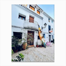 House In The Village, Altea Canvas Print