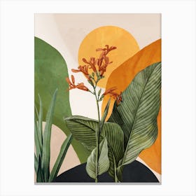 Tropical Summer Abstract Art 2 Canvas Print