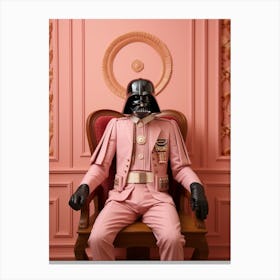 Darth Vader In Wes Anderson Style 41 Canvas Print