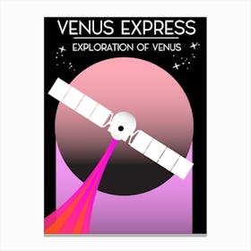 Venus Express Exploration Of Venus Space Art Canvas Print