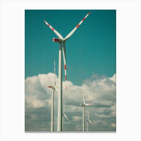 Wind Turbines in rural slovakia Canvas Print