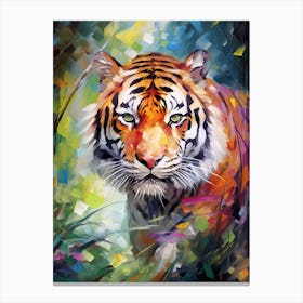 Tiger Art In Impressionism Style 4 Canvas Print