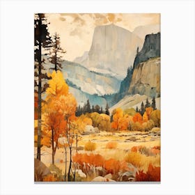 Autumn National Park Painting Yosemite National Park California Usa 8 Canvas Print