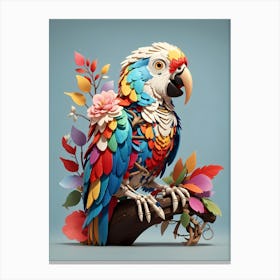 Colorful Parrot 3 Canvas Print