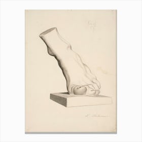 Foot, Plaster Cast (1886), Pekka Halonen Canvas Print