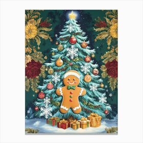 William Morris Christmas Tree 47 Canvas Print