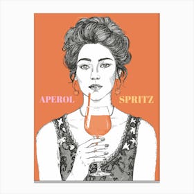 Aperol Spritz Orange - Aperol, Spritz, Aperol spritz, Cocktail, Orange, Drink 14 Canvas Print