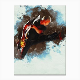 Smudge Mike Mccready Jump On Stage Pearl Jam Canvas Print