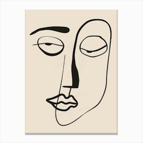 Face Of A Woman 85 Canvas Print